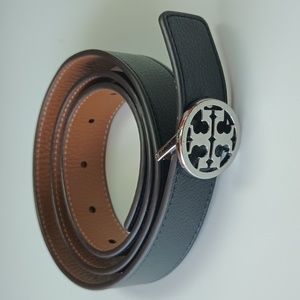 Tory Burch Women's Miller Belt Black/Classic Leather